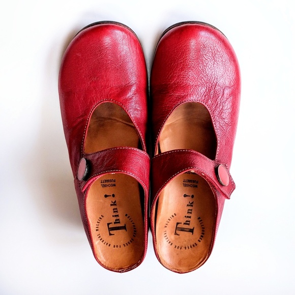 Think! red orthotic mules, US 7/EU 38 - Picture 5 of 8